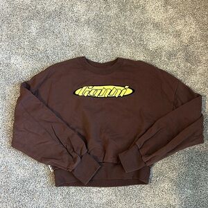 Ganni Cropped Sweatshirt (Size M)